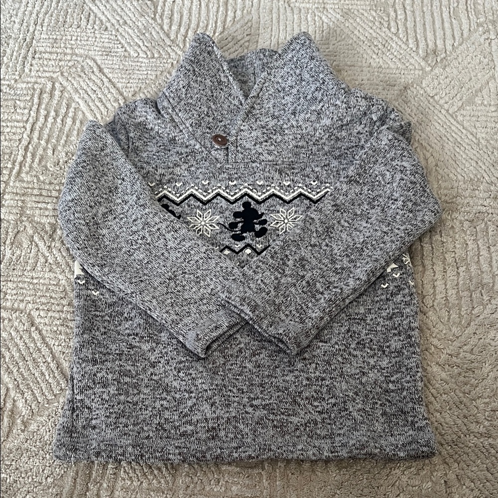 Toddler Boy’s Winter Mickey Mouse Sweater